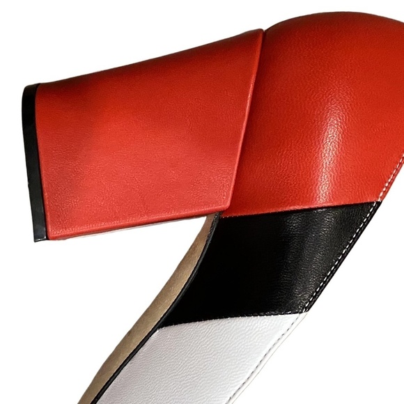 SERGIO ROSSI Color-Block Italian Lamb Goat Leather Emily in Paris Pumps EU 40 - Picture 9 of 16